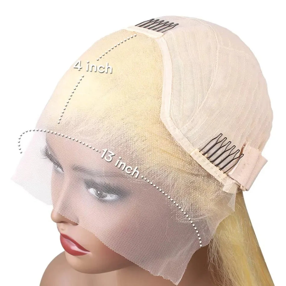 30 40 Inch 613 Blonde Lace Front Bone Straight Human Hair Wigs 13x4 13x6 HD Lace Frontal Wig Pre Plucked 200 Density